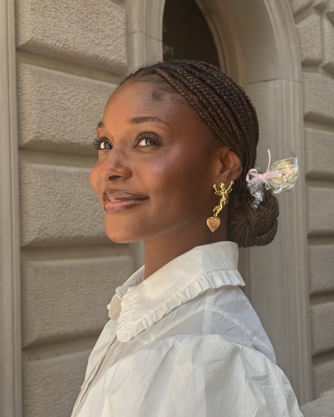 penteados com box braids