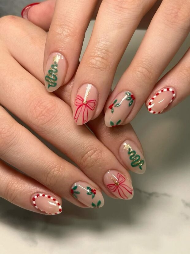 Unhas de Natal: 11 nail arts para entrar no clima natalino unhas de natal