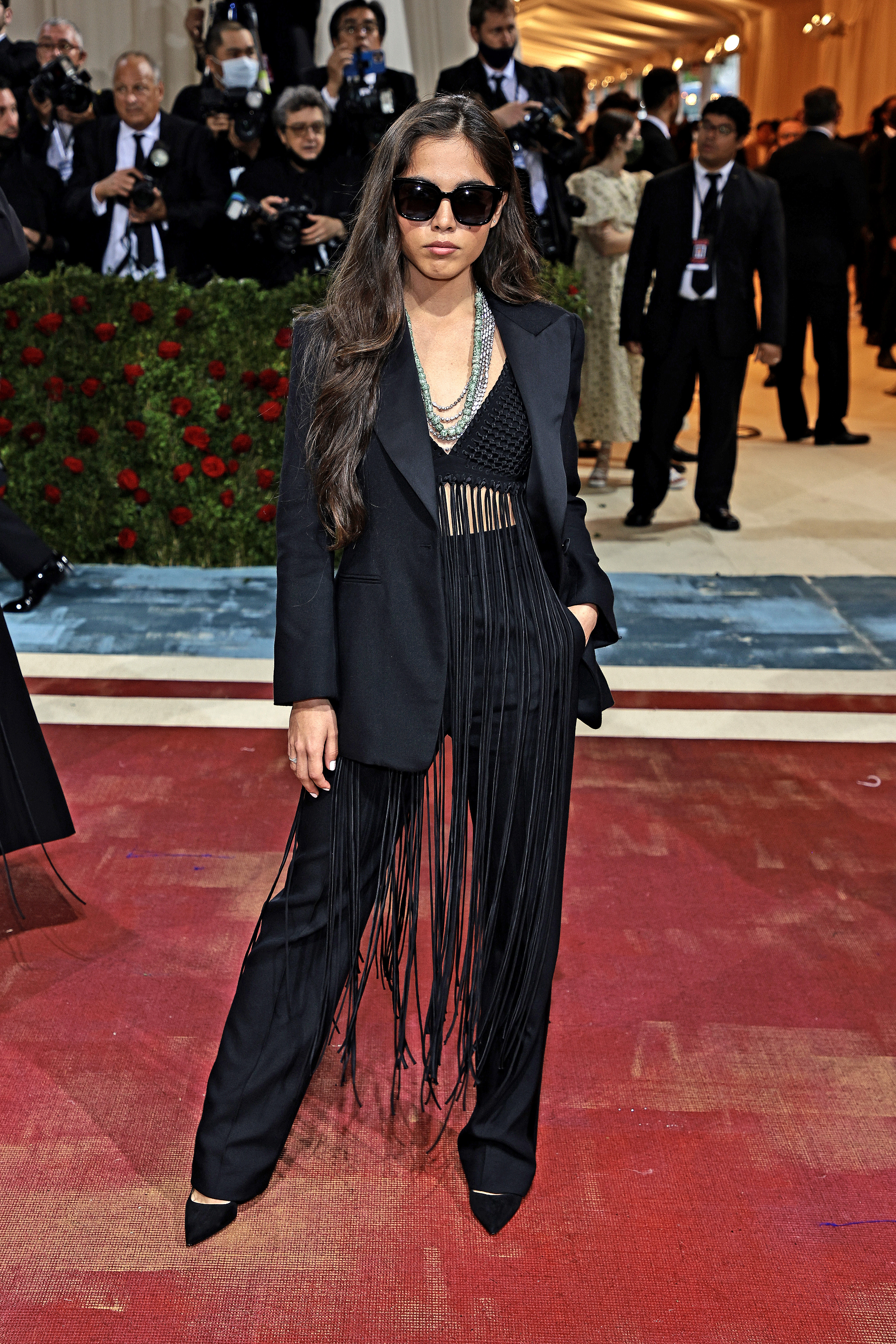 A ativista climática Xiye Bastida no MET Gala 2022.