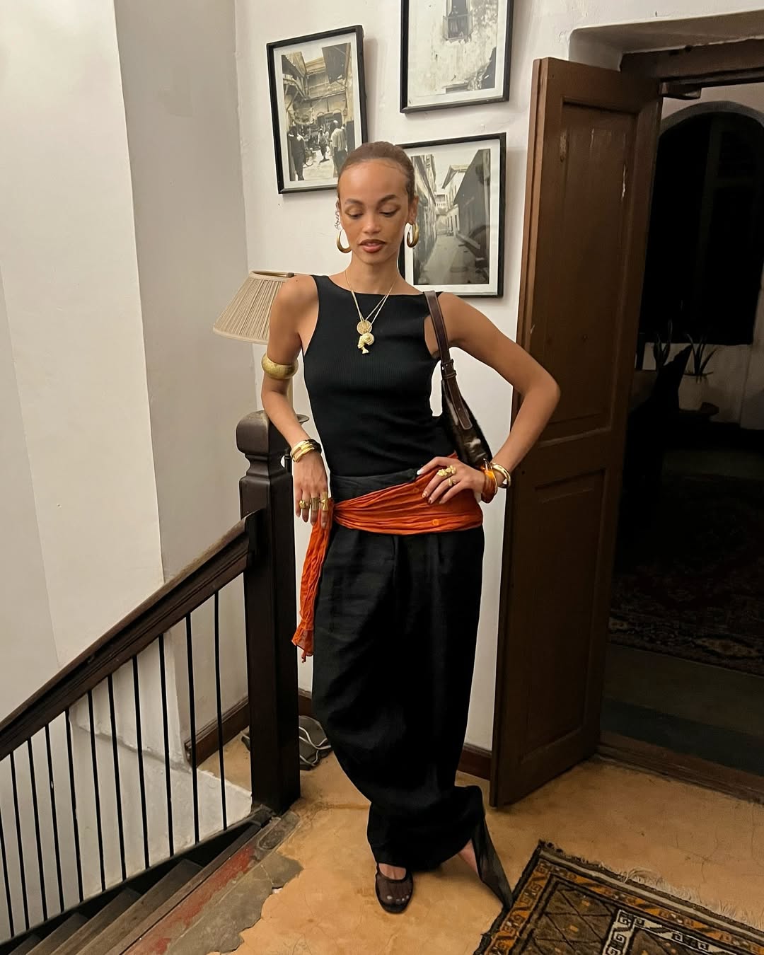 looks com calça preta