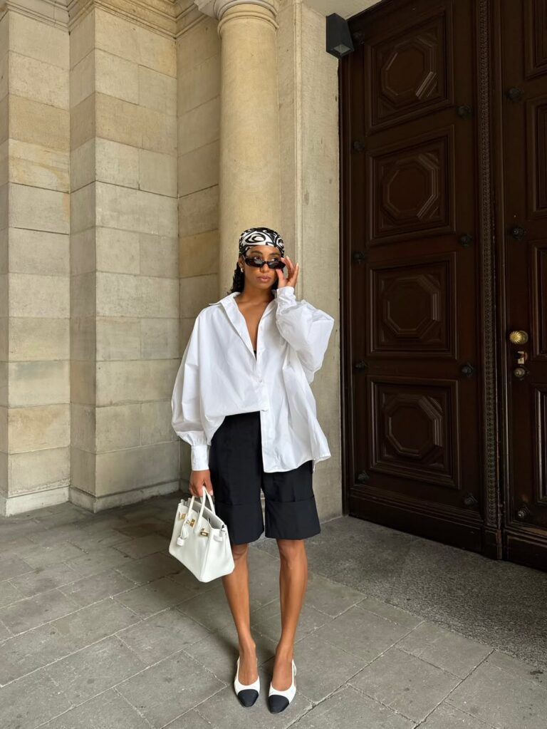 looks com bermuda de alfaiataria