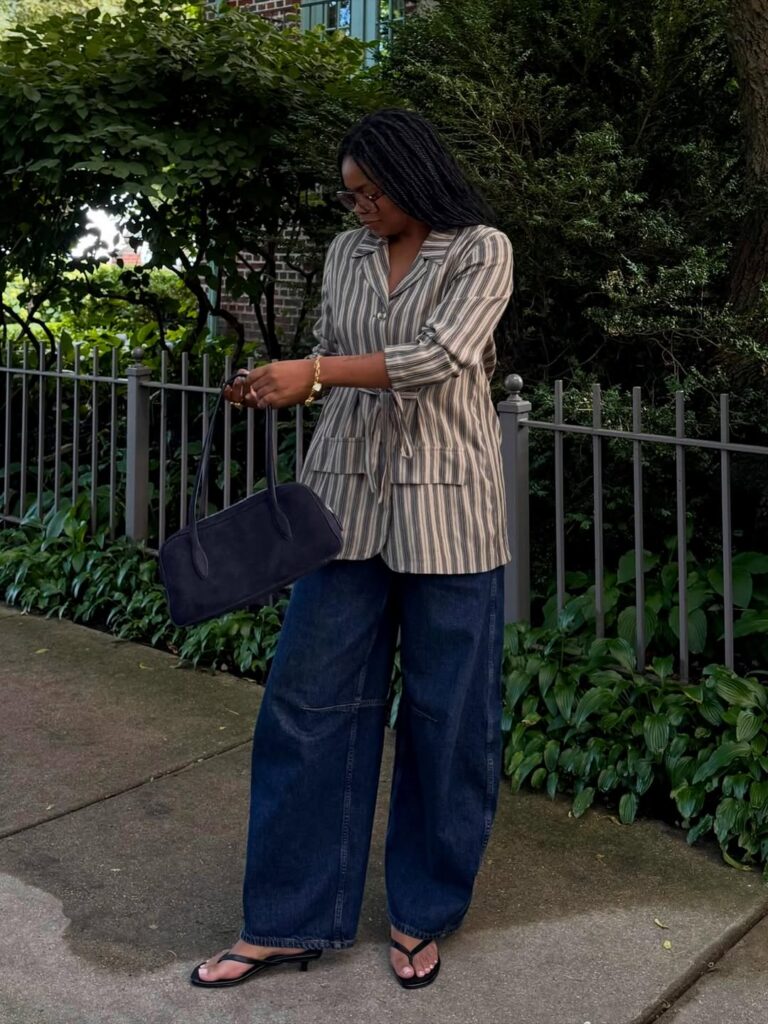 looks com calça jeans e blazer para usar no trabalho