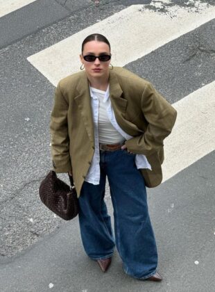 looks com calça jeans e blazer 1