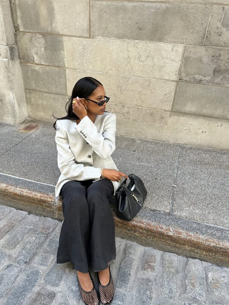 looks com sapatilha para usar no trabalho