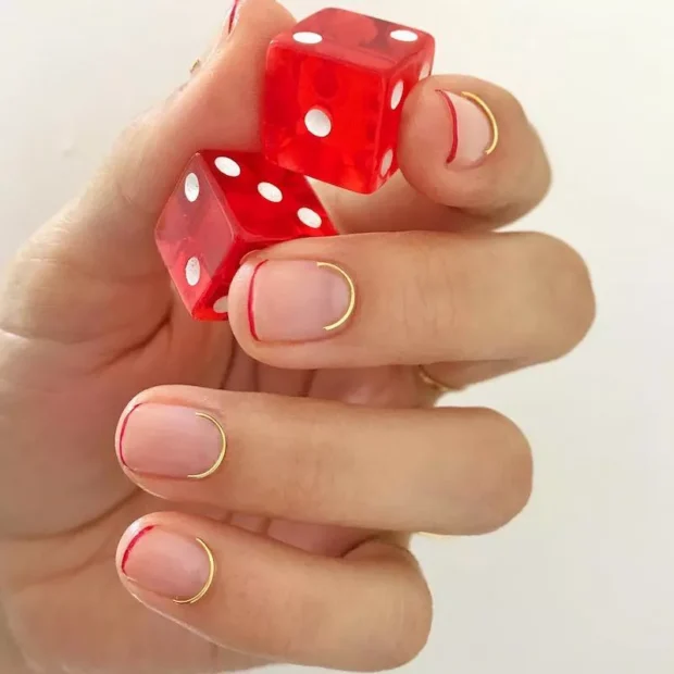 Unhas decoradas vermelho com dourado: 8 inspirações para o Natal unhas decoradas vermelho com dourado