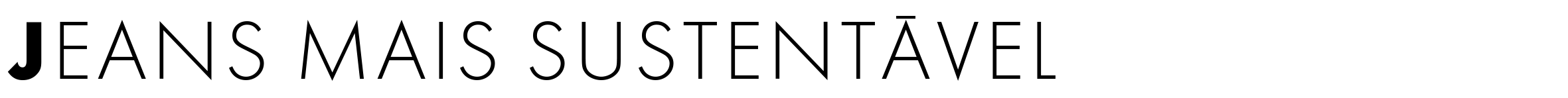 Jeans mais sustentavel