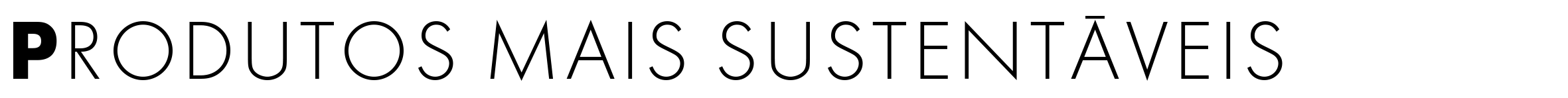 Produtos mais sustentaveis