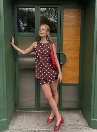 looks com estampa poá