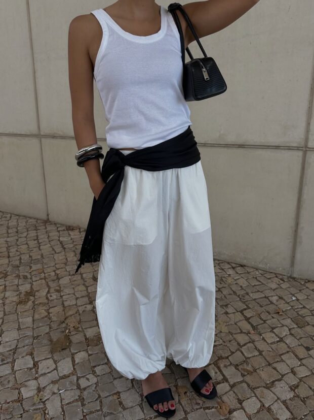 looks com calça Aladim