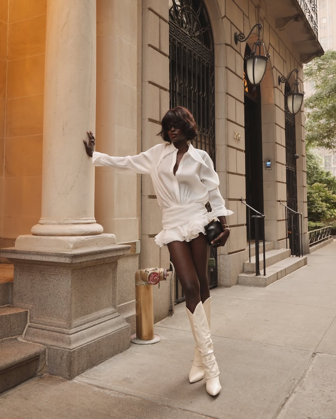 Vestido branco curto e soltinho 1