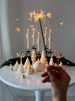 Boas vibrações com a decoração de Ano Novo decoração de ano novo