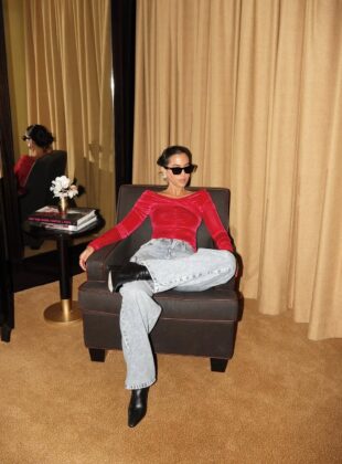 looks de natal com calça jeans