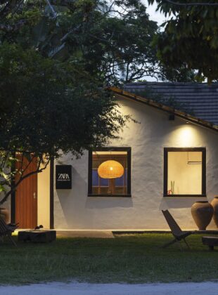 Zara em Trancoso: o que você precisa saber sobre a pop-up Fachada da pop-up store da Zara em Trancoso.