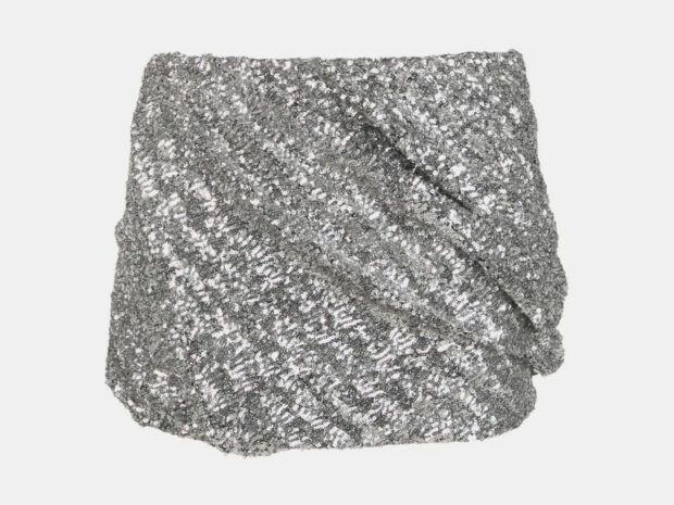 Saia de lantejoula prata 13jan26 The Attico