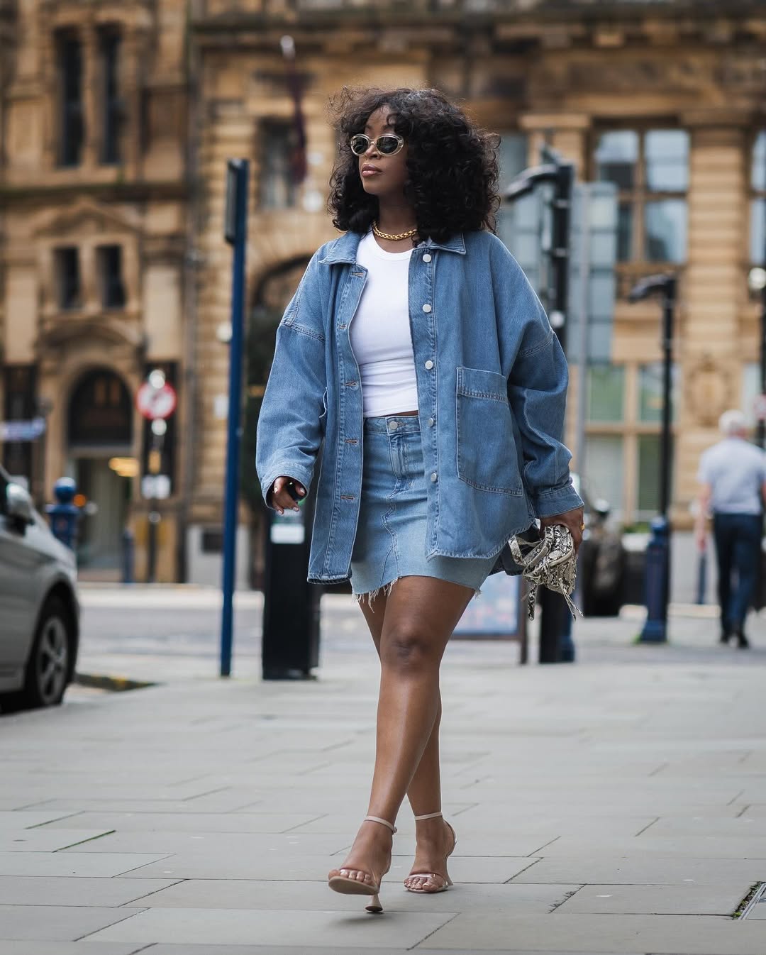 looks com saia jeans 6