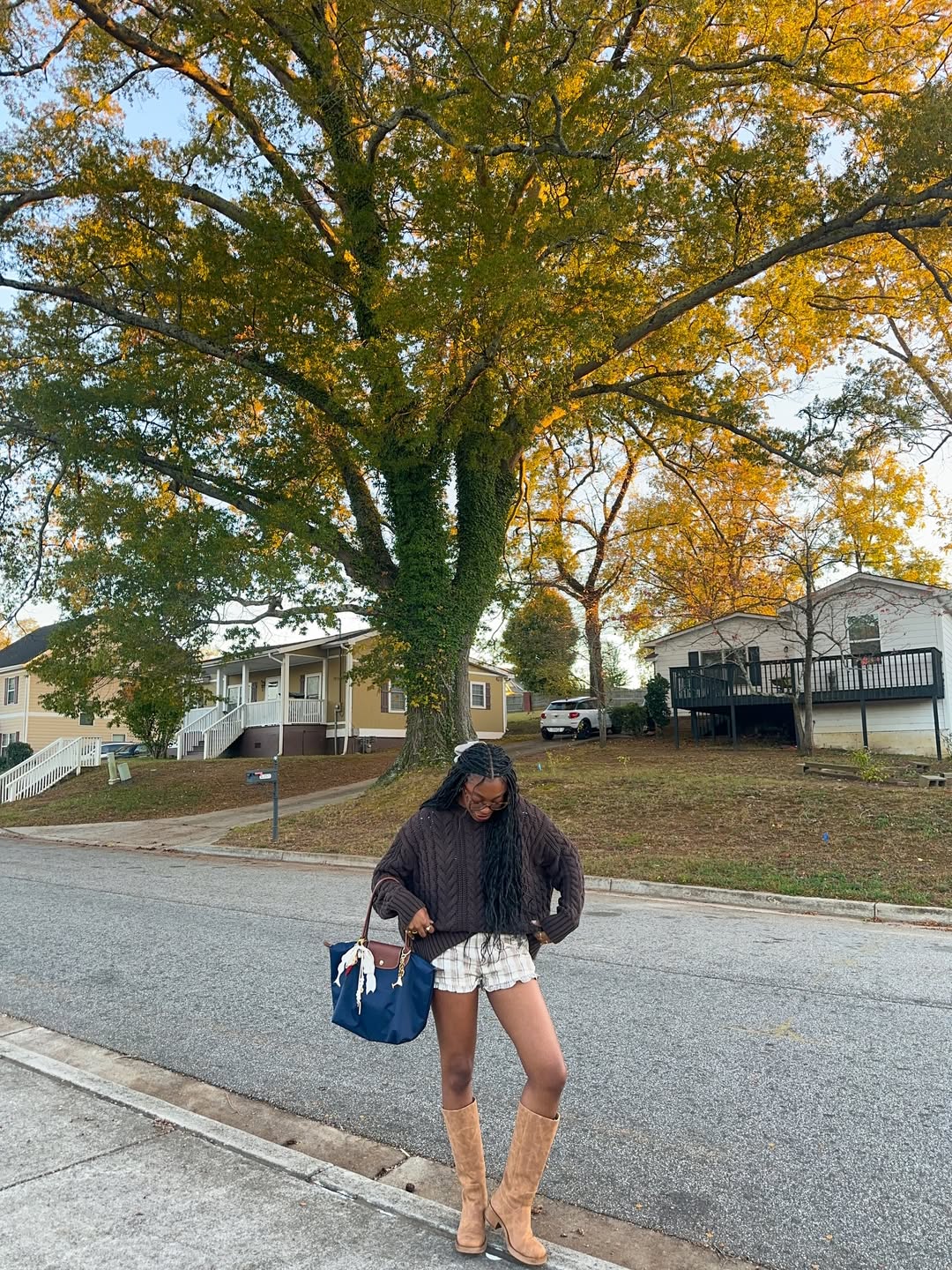 looks com bolsa Longchamp