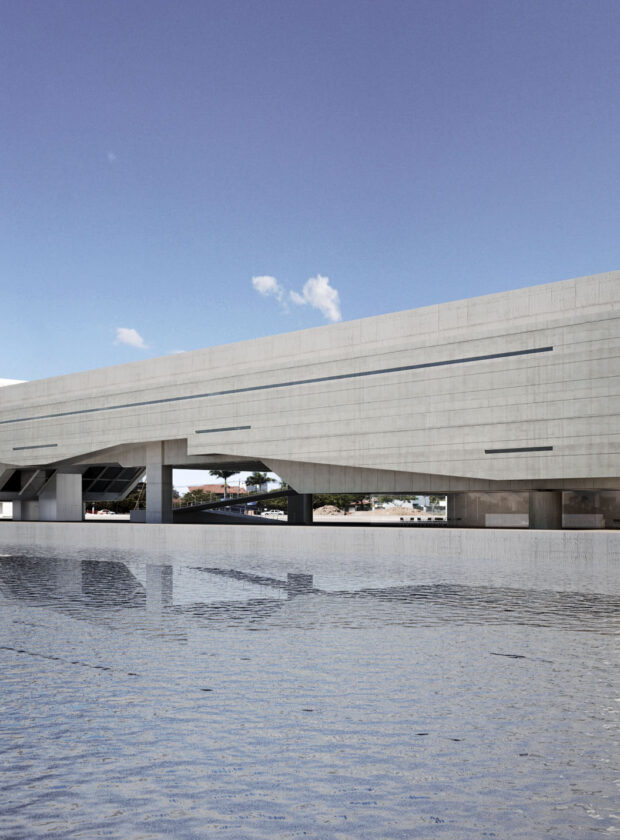 Cais das artes: projeto de Paulo Mendes da Rocha.