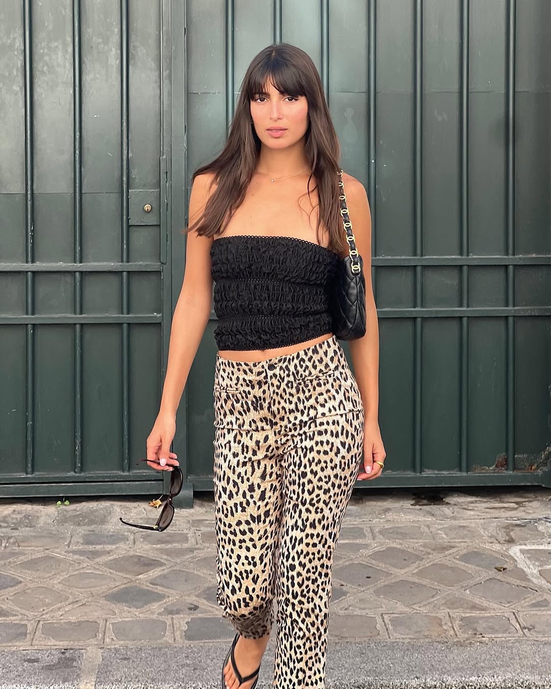 look calça de animal print 