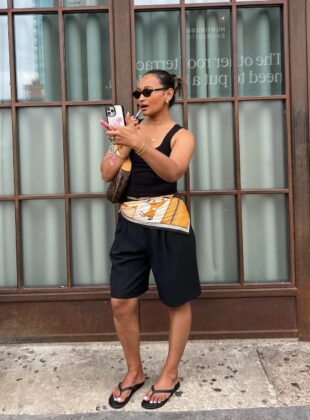 como usar lenço na cintura