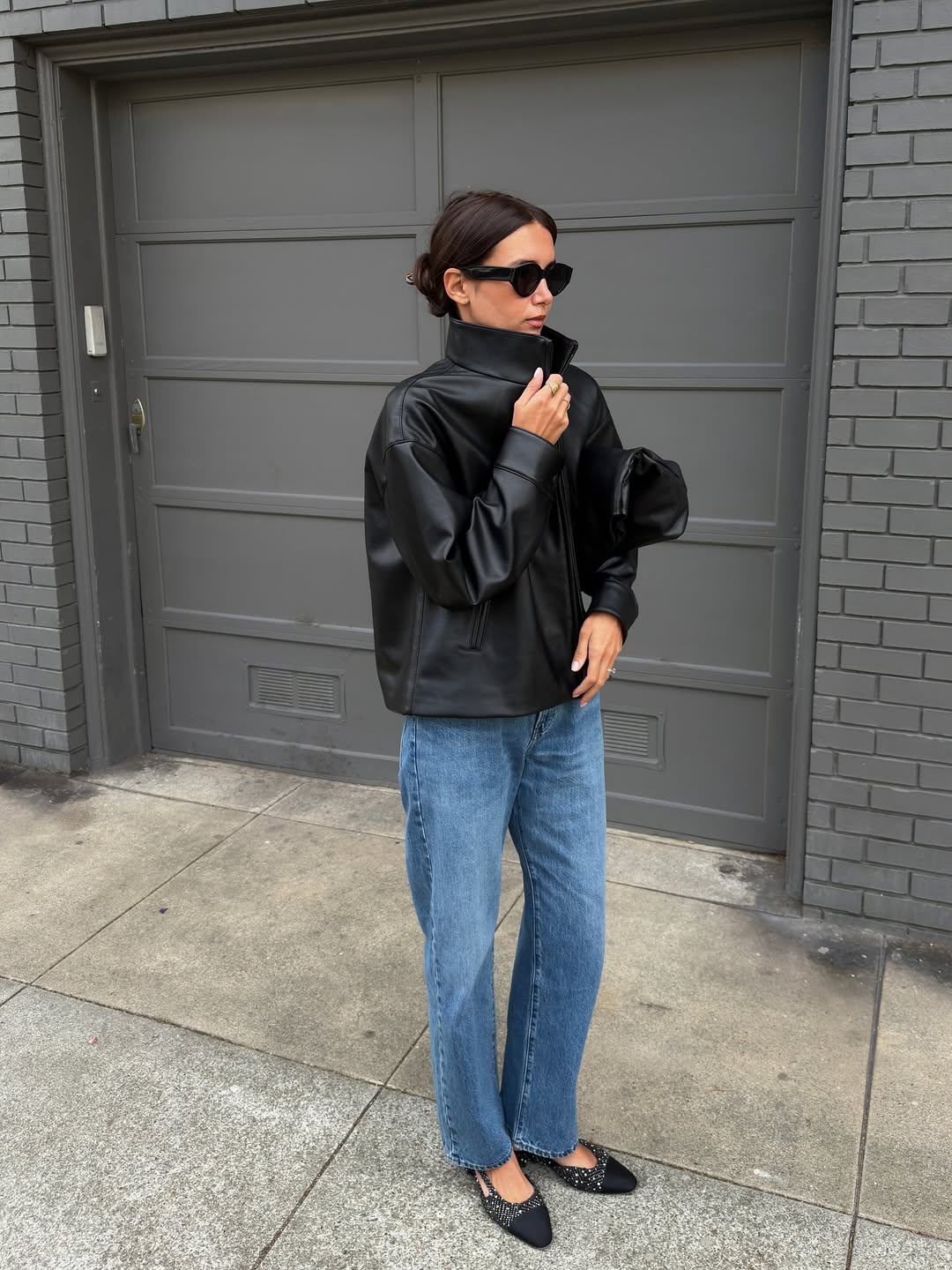 looks de frio para a frente fria