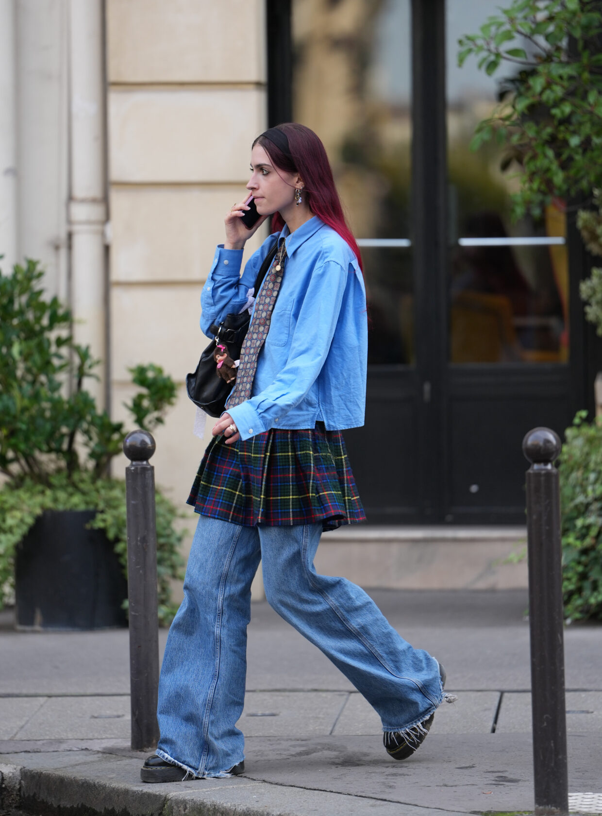 saia xadrez feminina