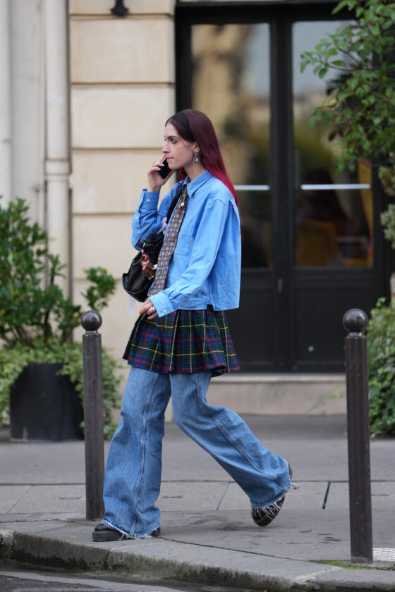 She's back! A saia xadrez feminina é a escolhida do momento saia xadrez feminina