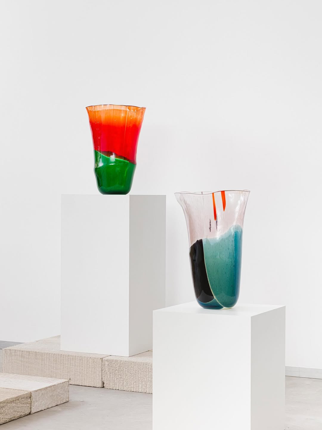 Vasos de vidro para decoração