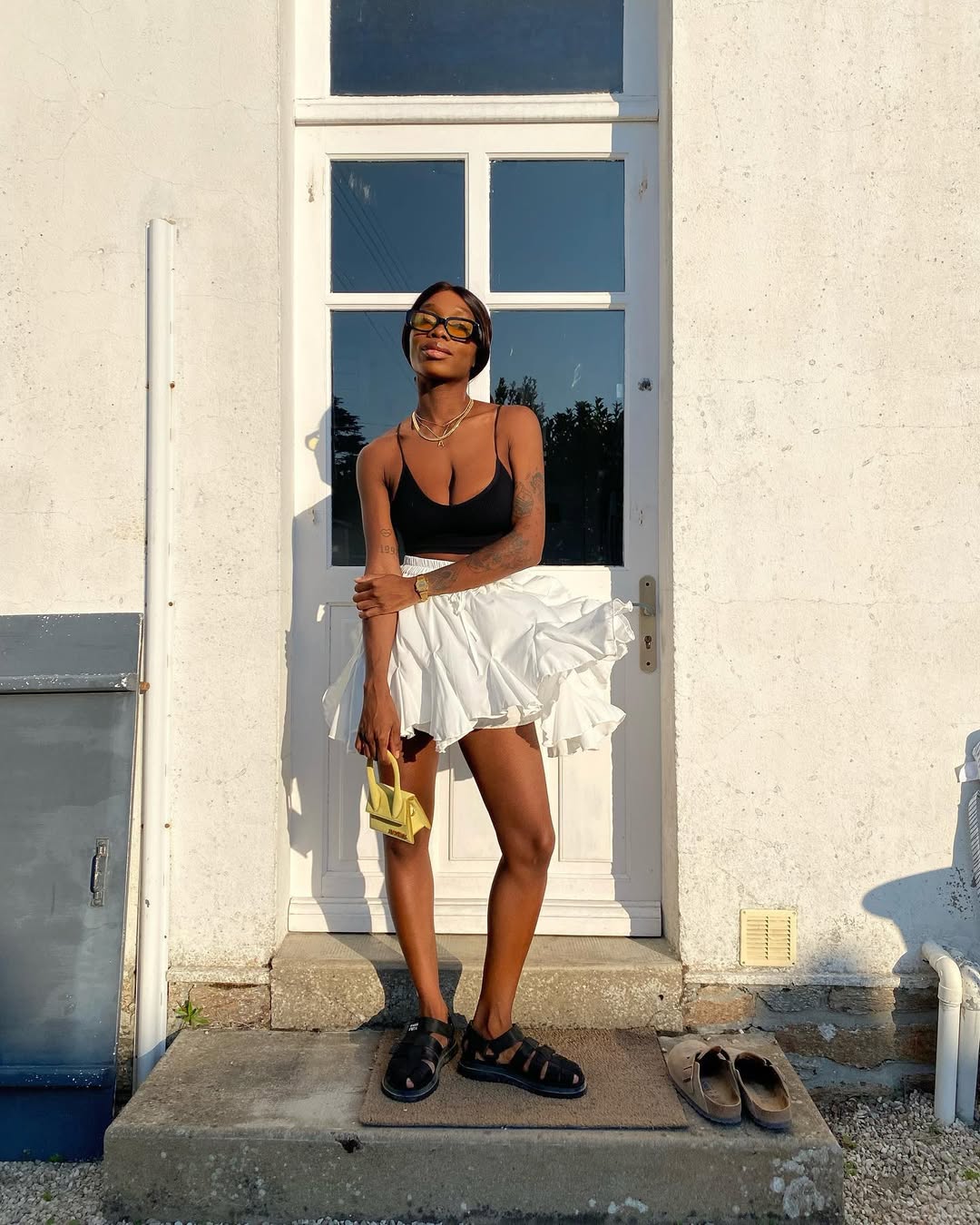 looks com sandália franciscana 