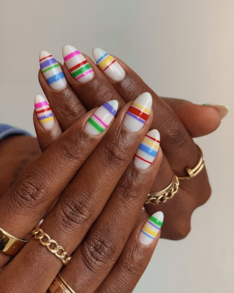 unhas decoradas coloridas