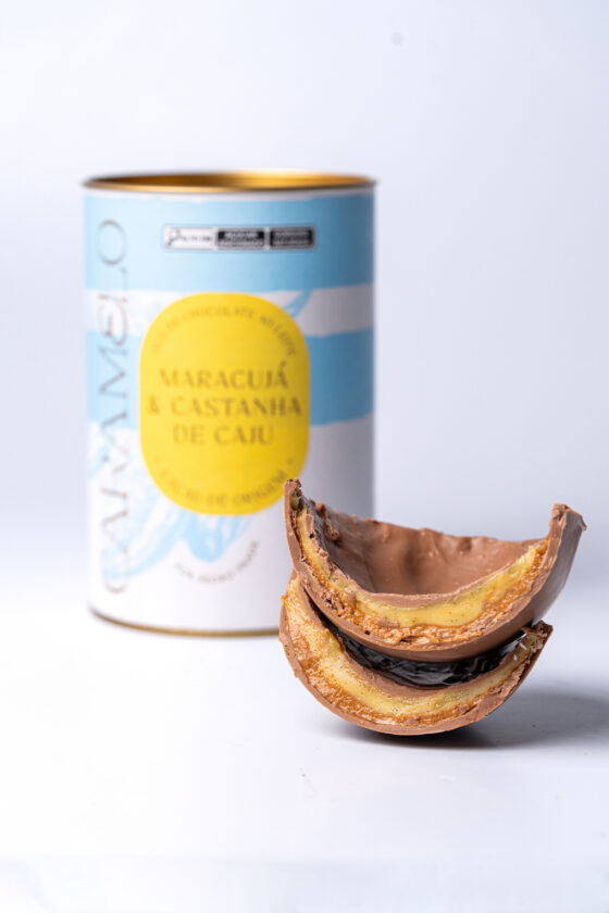 Confeitaria Caramelo Pascoa Ovo Maracuja e Castanha de Caju 2026 1