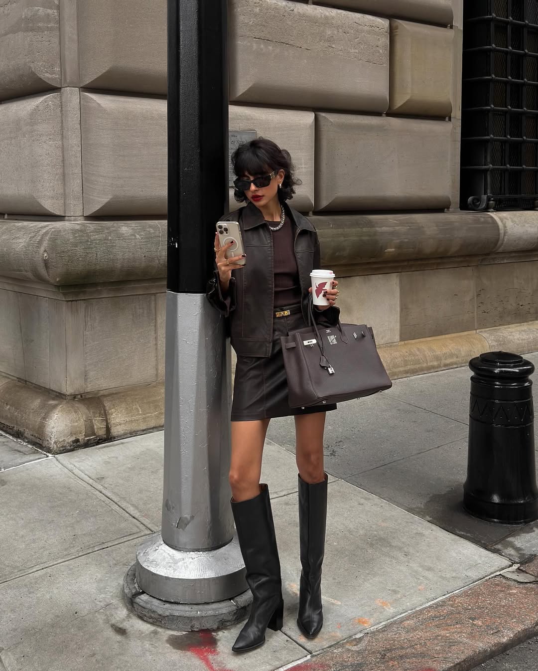 looks com jaqueta de couro