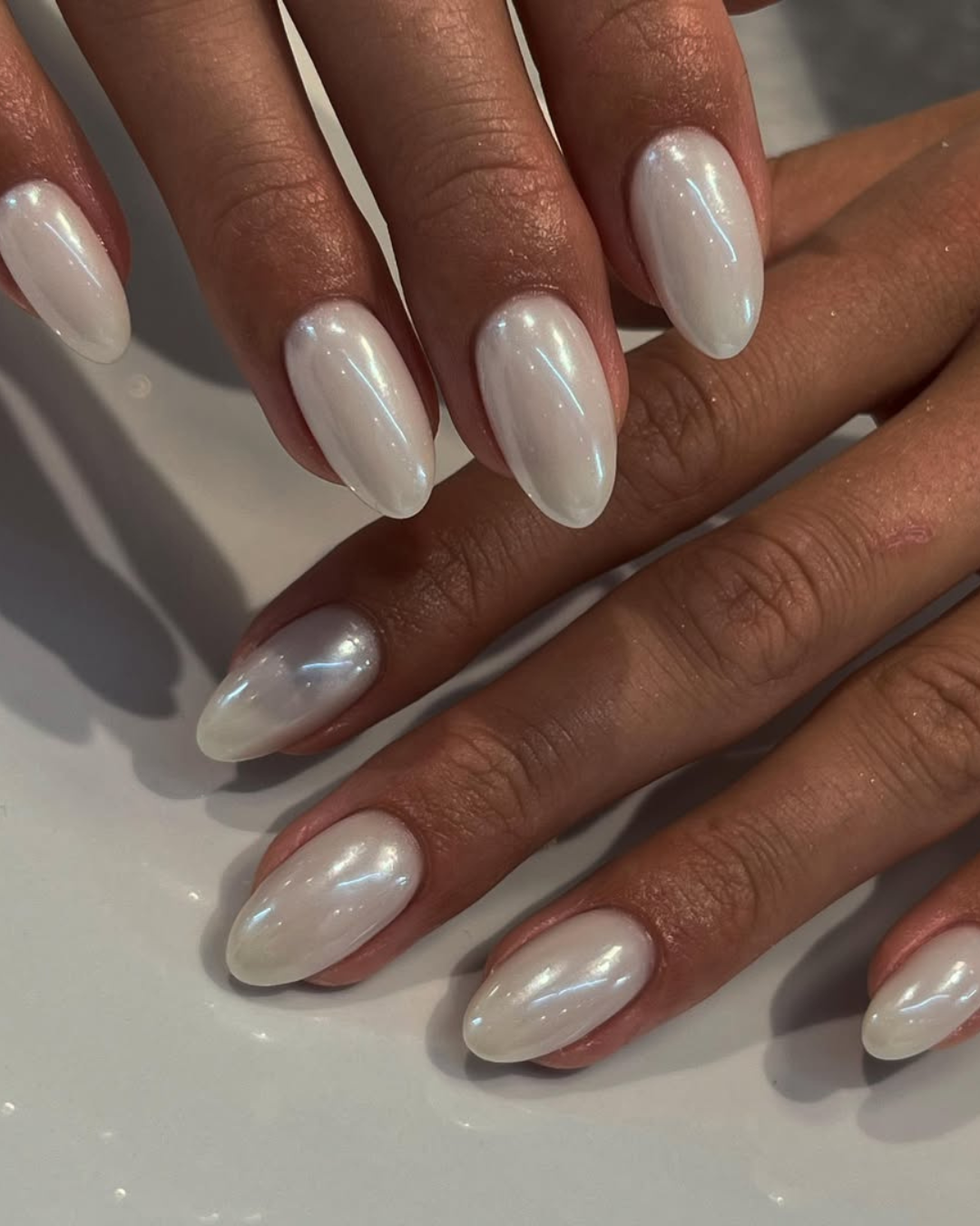 esmalte branco perolado