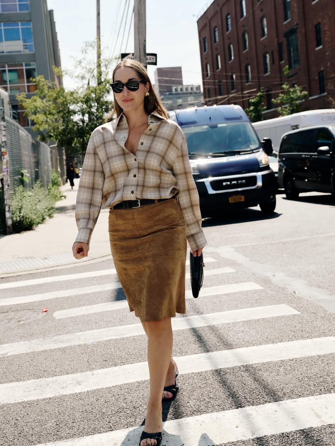 looks com estampa xadrez