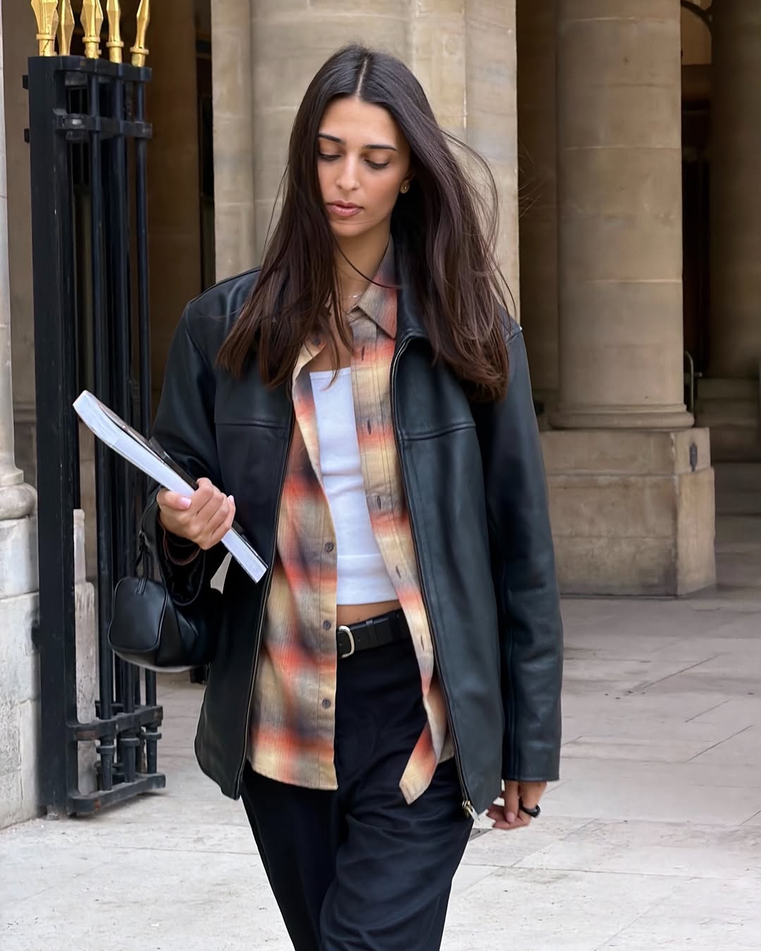 looks com estampa xadrez