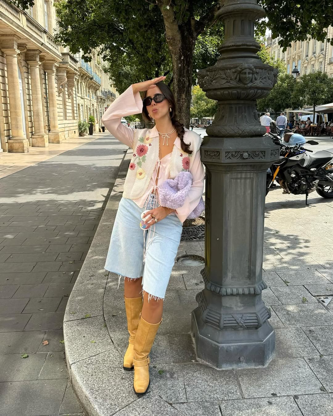 looks com bermuda jeans feminina