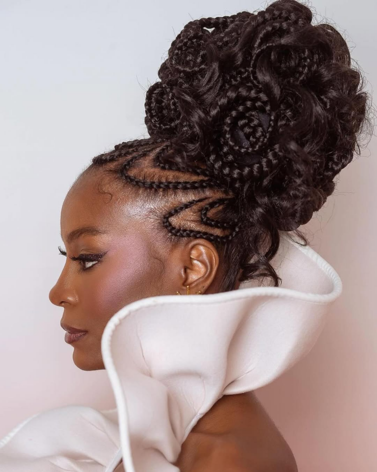 penteados com trança nagô