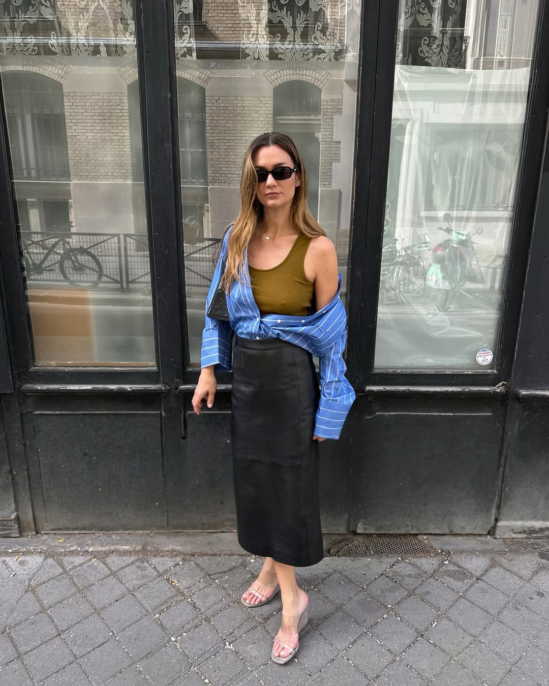 look com sandália anabela