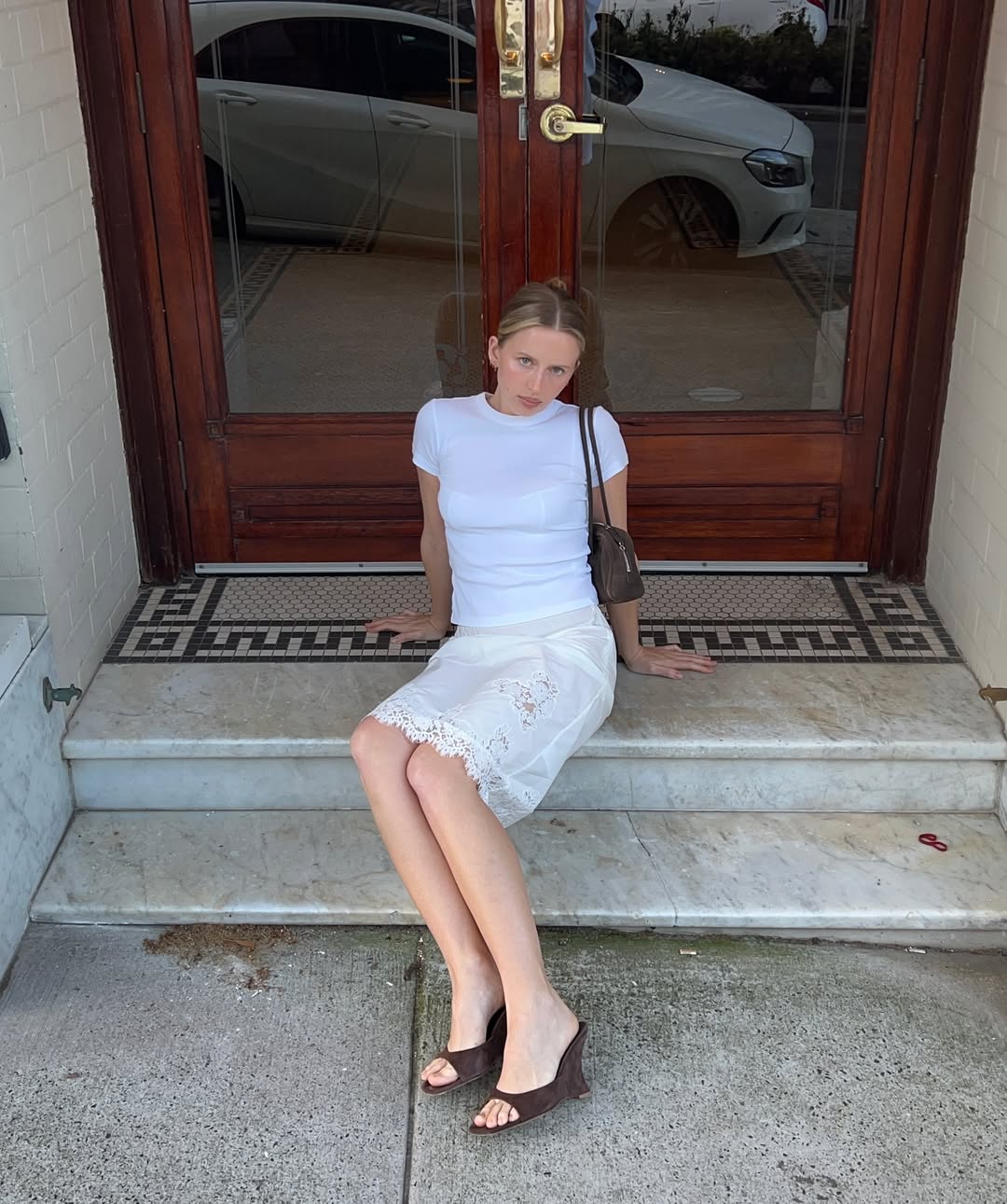 look com sandália anabela