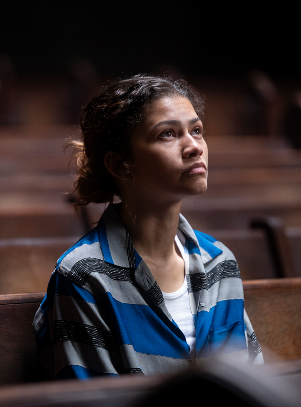 Zendaya como Rue na terceira temporada de Euphoria
