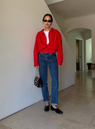 calça jeans reta nunca sai de moda e é favorita das fashionistas