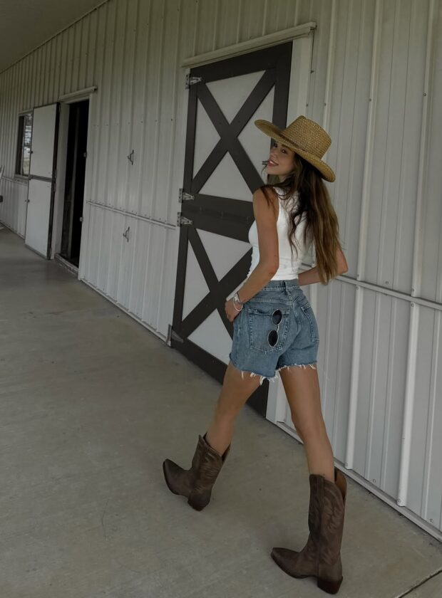 look com bota texana feminina