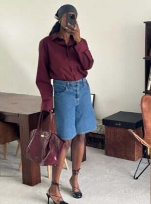looks com bermuda jeans feminina que fogem do esperado