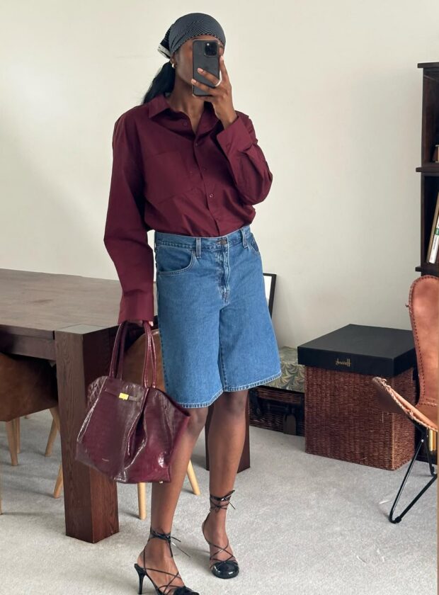 looks com bermuda jeans feminina que fogem do esperado