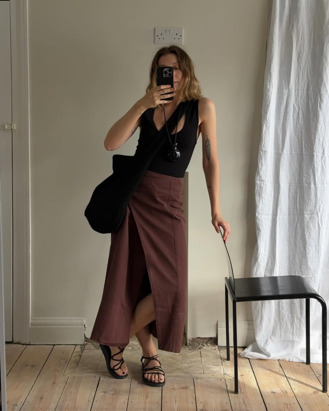 look com sandália de amarração