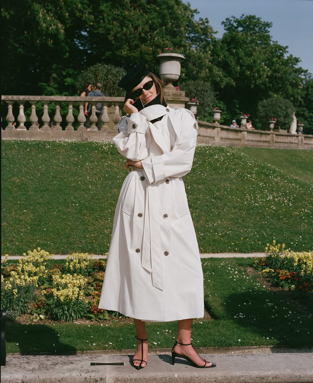 look com sandália de salto baixo