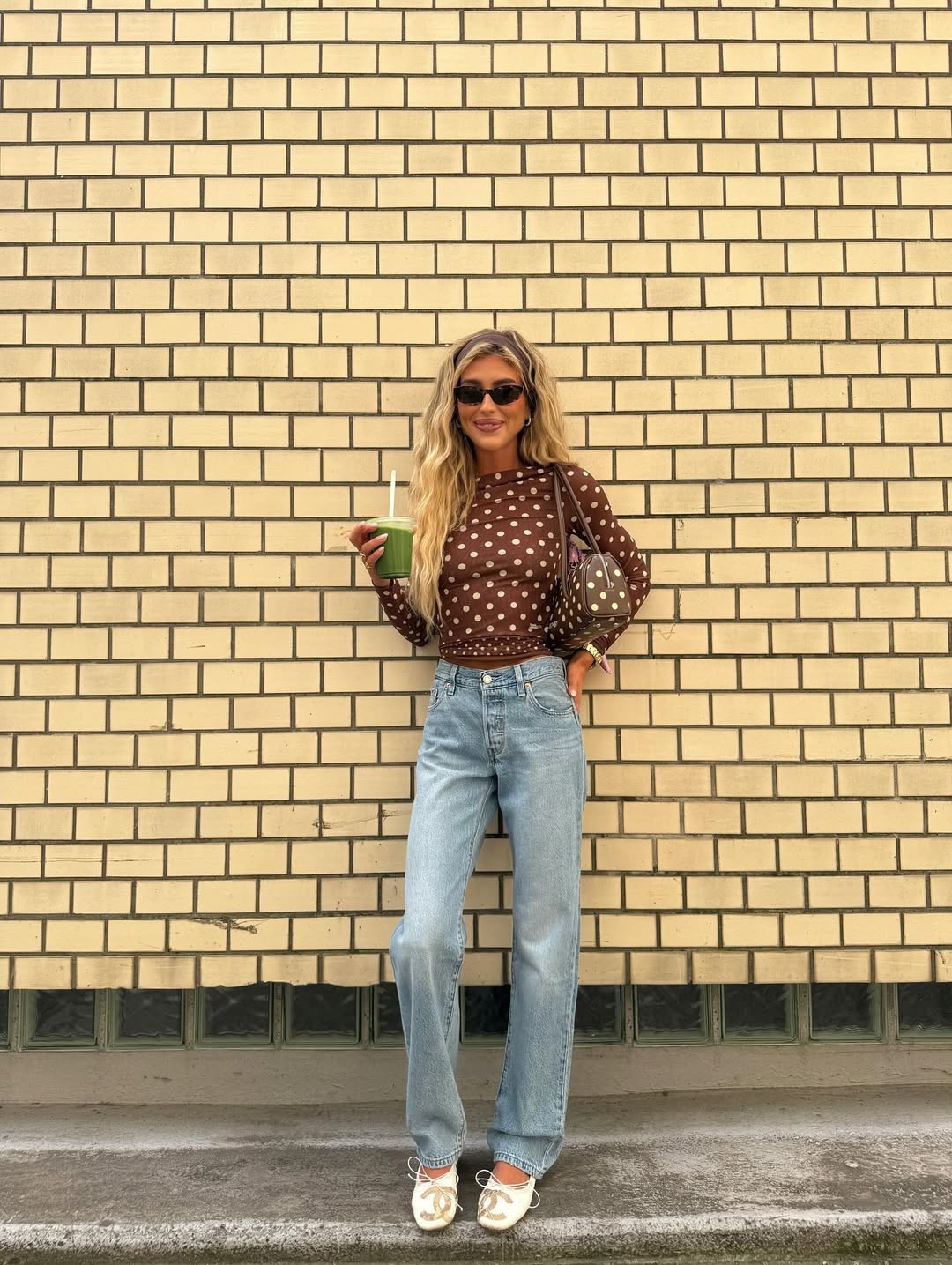 look com blusa de poá