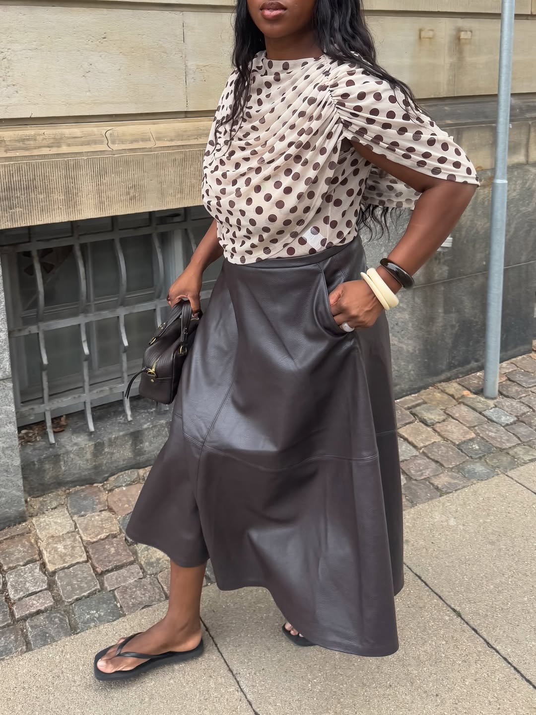 look com blusa de poá