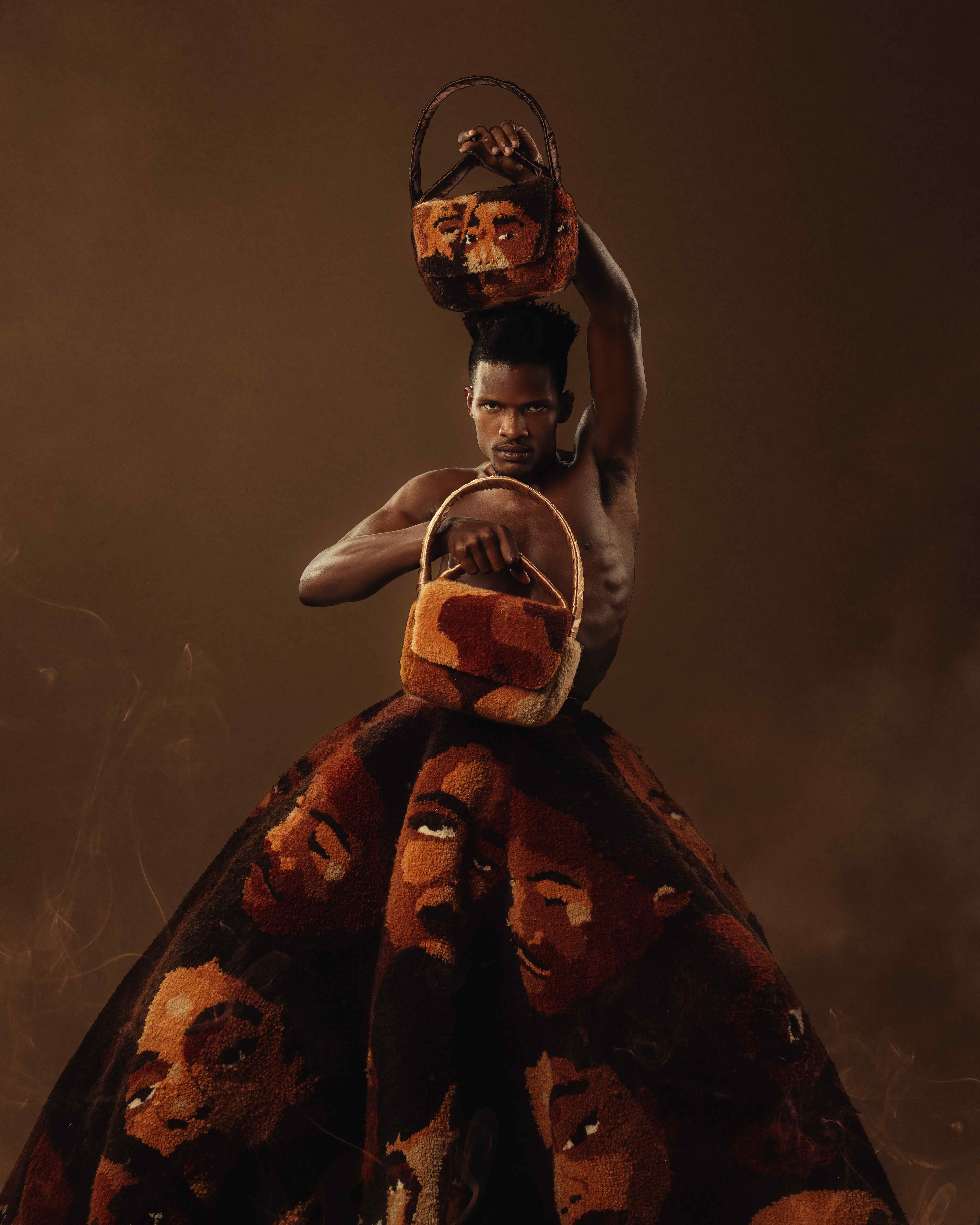 colaborações de moda e arte: dendezeiro e renan estivan