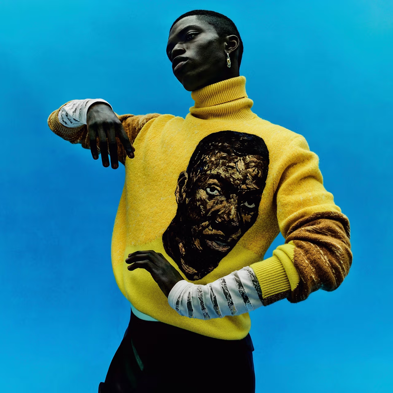 colaborações de moda e arte: dior men e amoako boafo