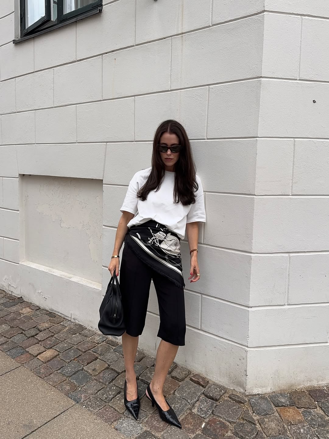 look com lenço na cintura